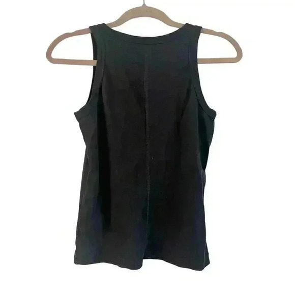Everlane The Organic Cotton Cutaway Tank Black Small Basic Essential - Picture 5 of 6